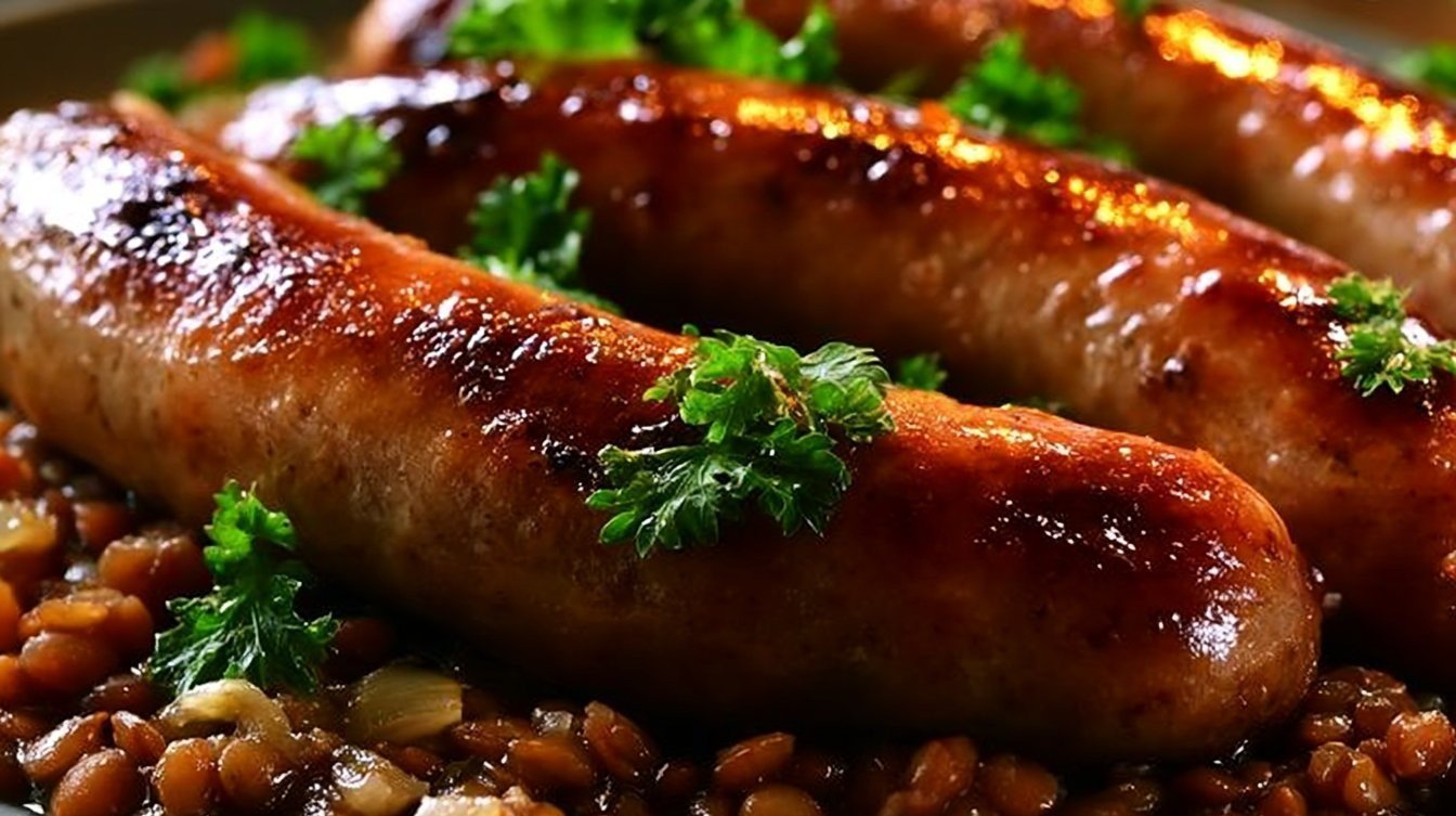 One-Pot Sausages and Lentils