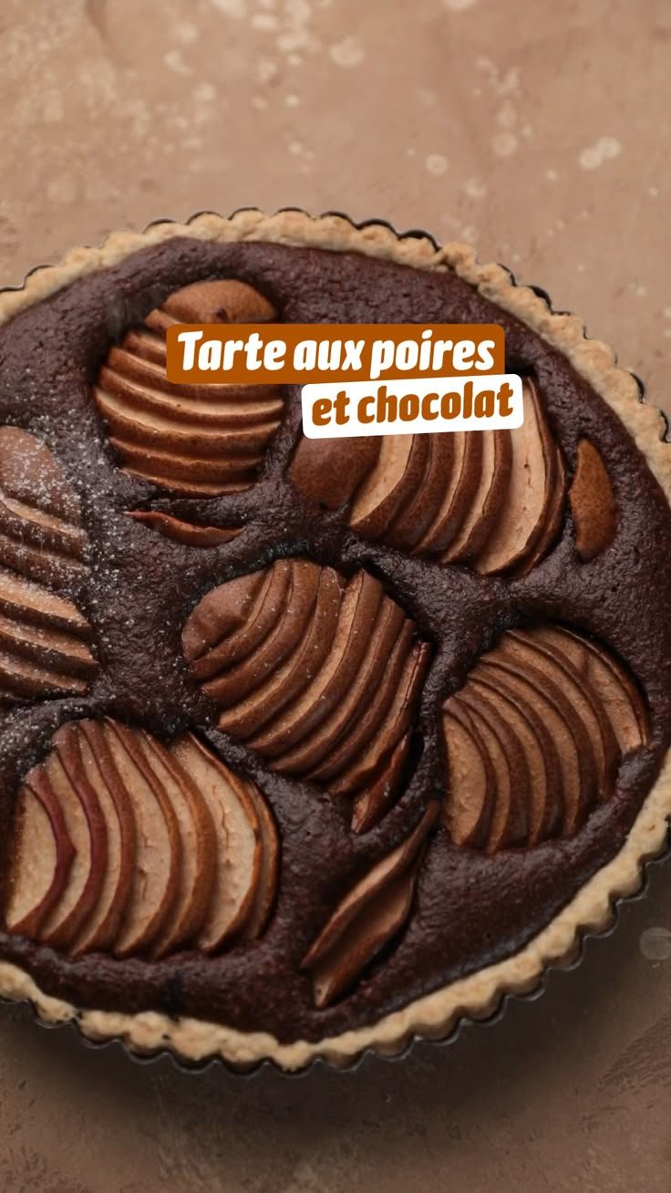 Tarte aux poires et chocolat #healthy