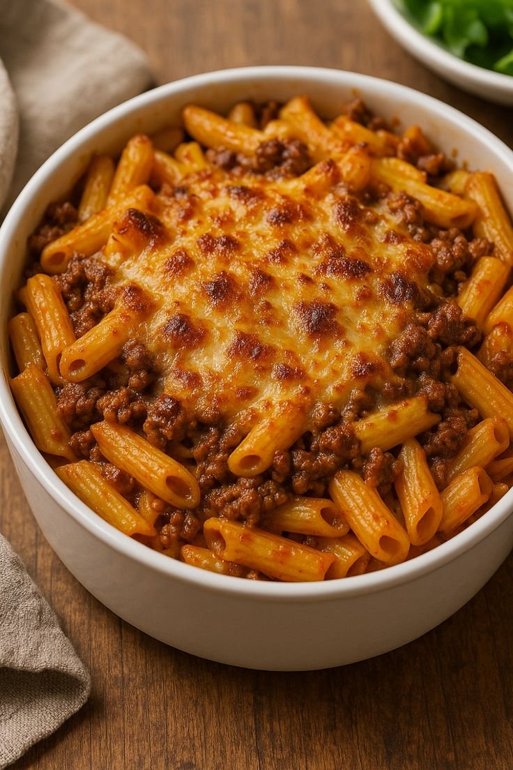 🍝 Pâtes gratinées au bœuf haché 🧀