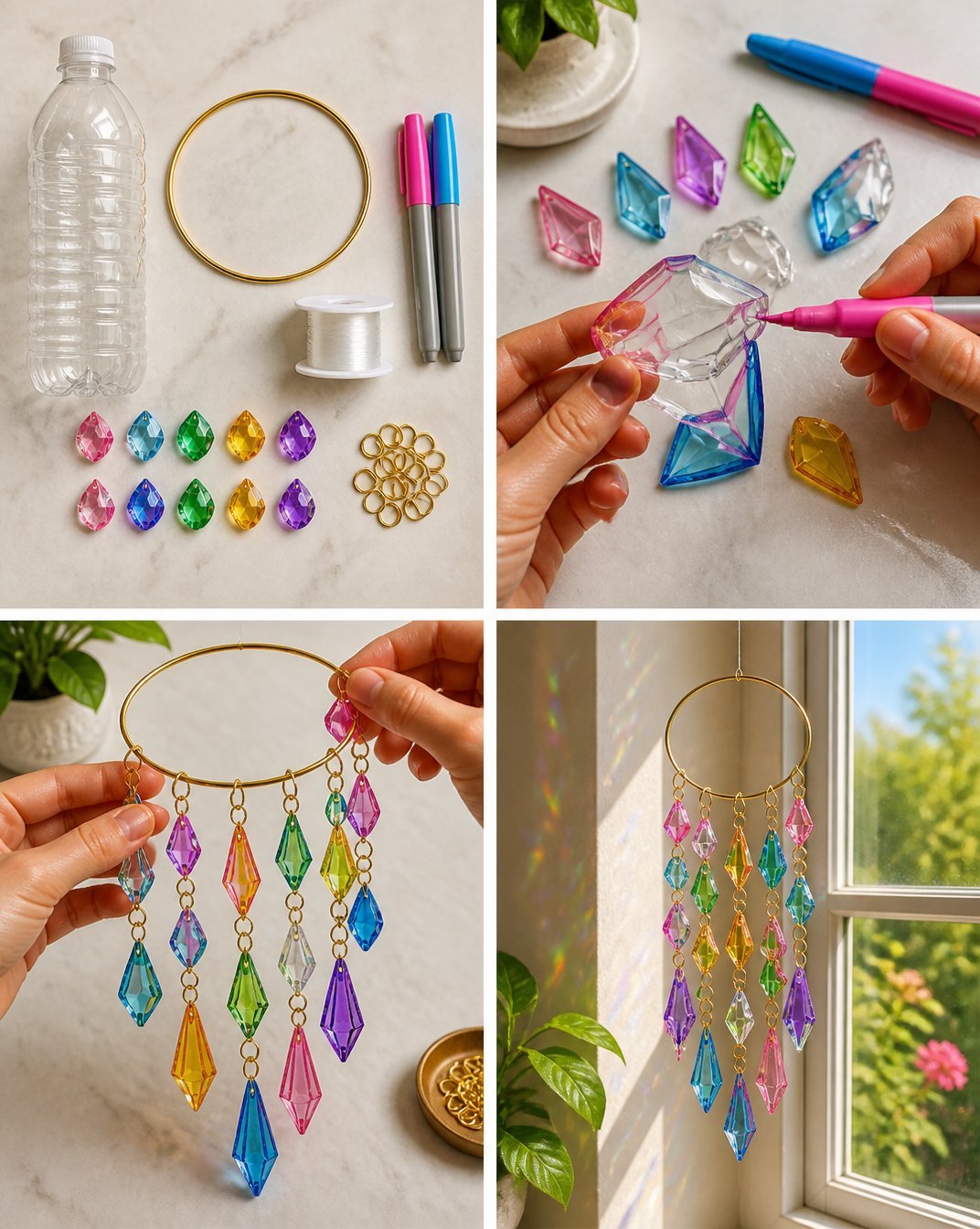 How to Make a Recycled Plastic Bottle Crystal Suncatcher 18 How to Make a Recycled Plastic Bottle Crystal Suncatcher