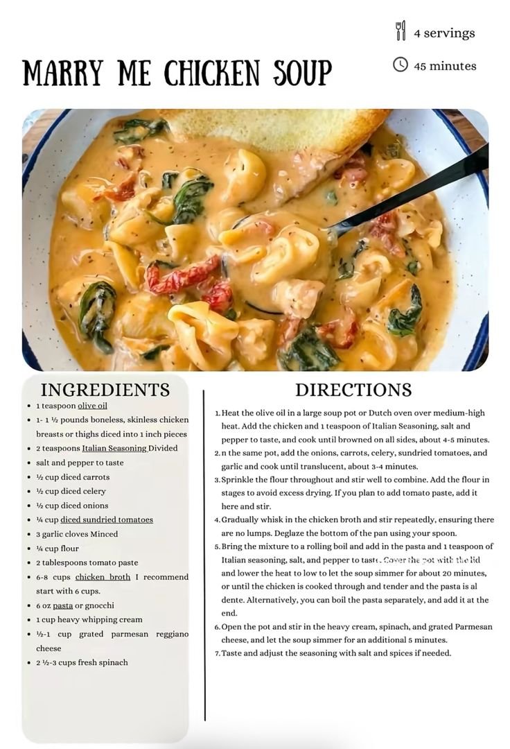 Marry me, chicken soup