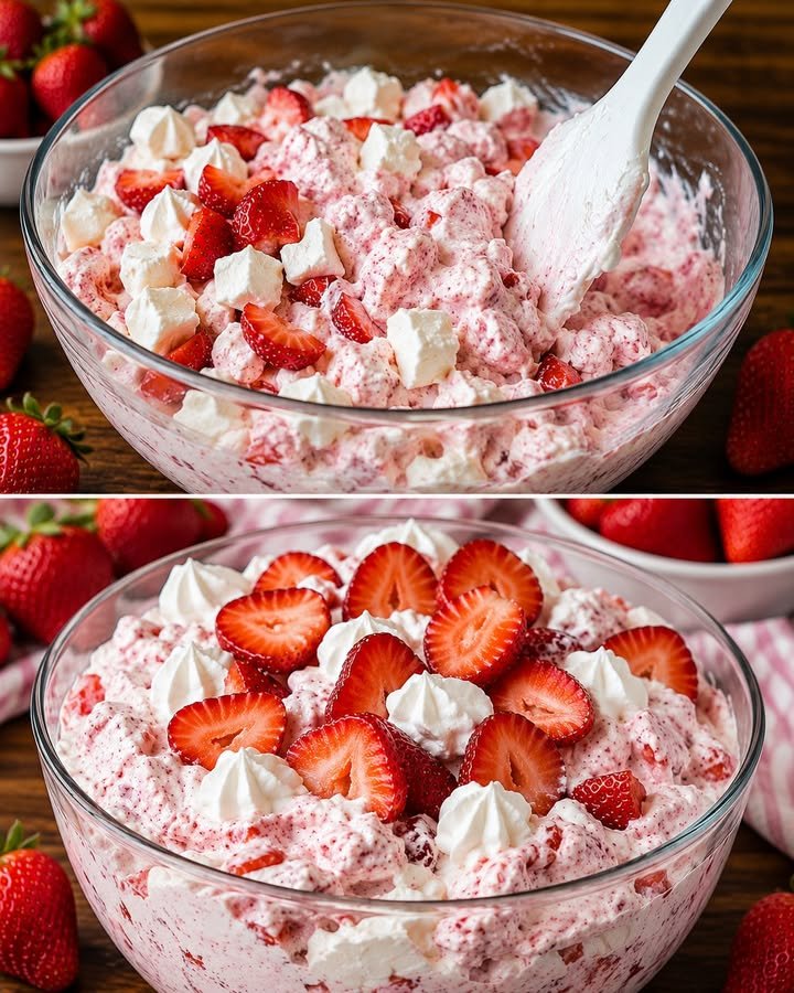 Erdbeerwolke Dessert