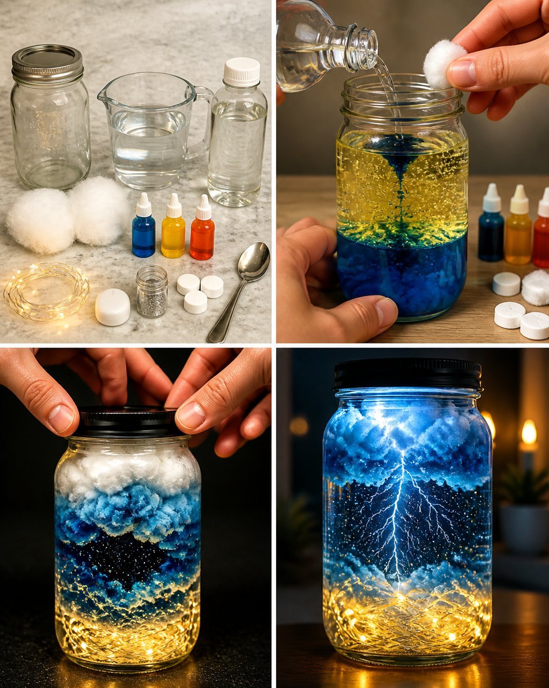 DIY Lightning Storm in a Jar
