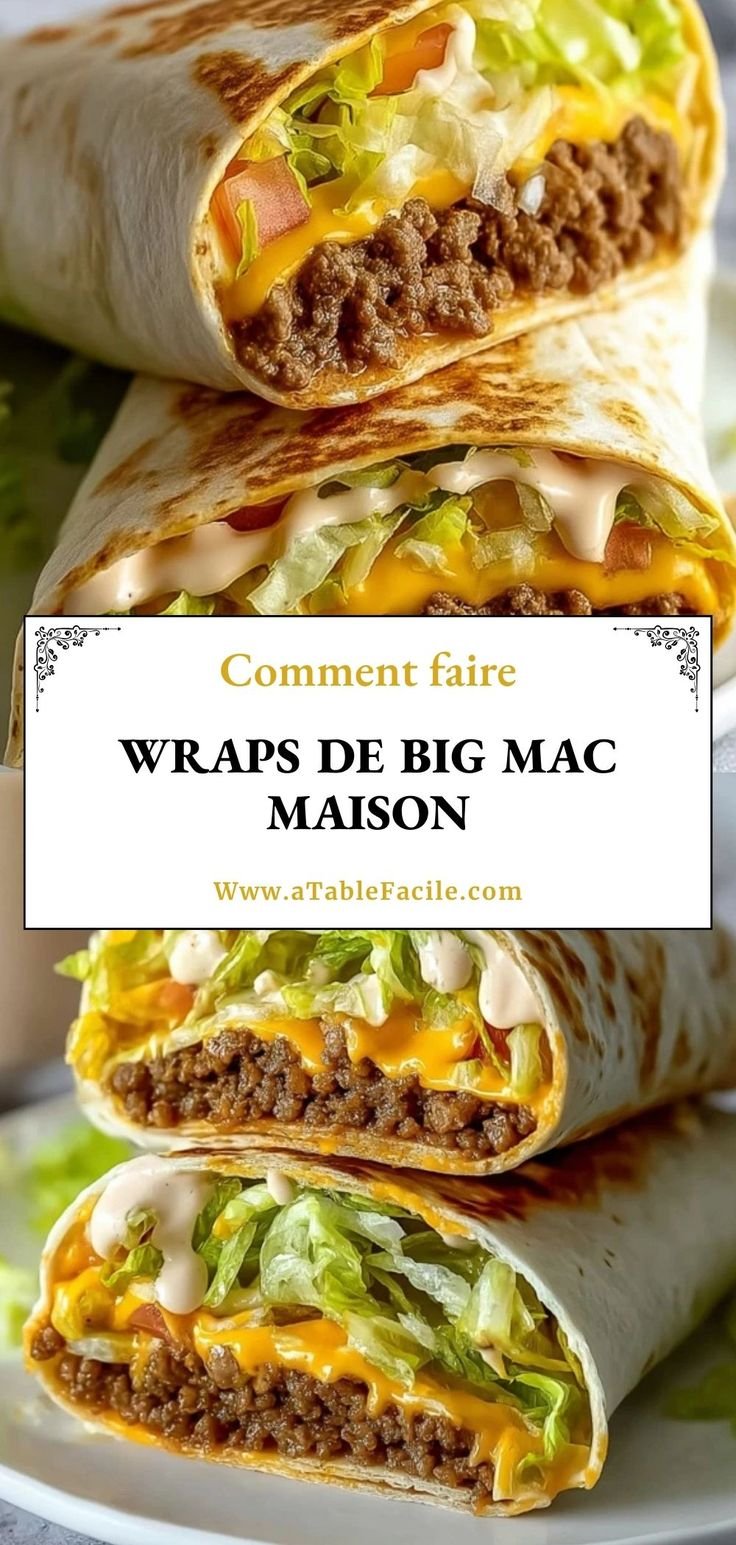 Wraps de Big Mac Maison