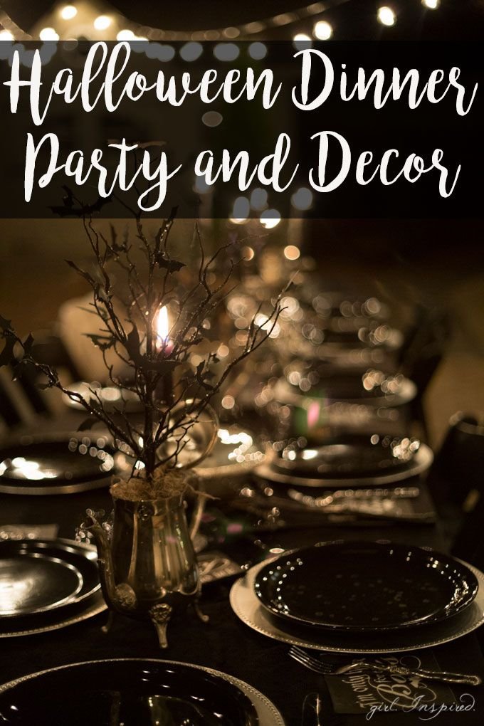 Halloween Dinner Party and House Decor