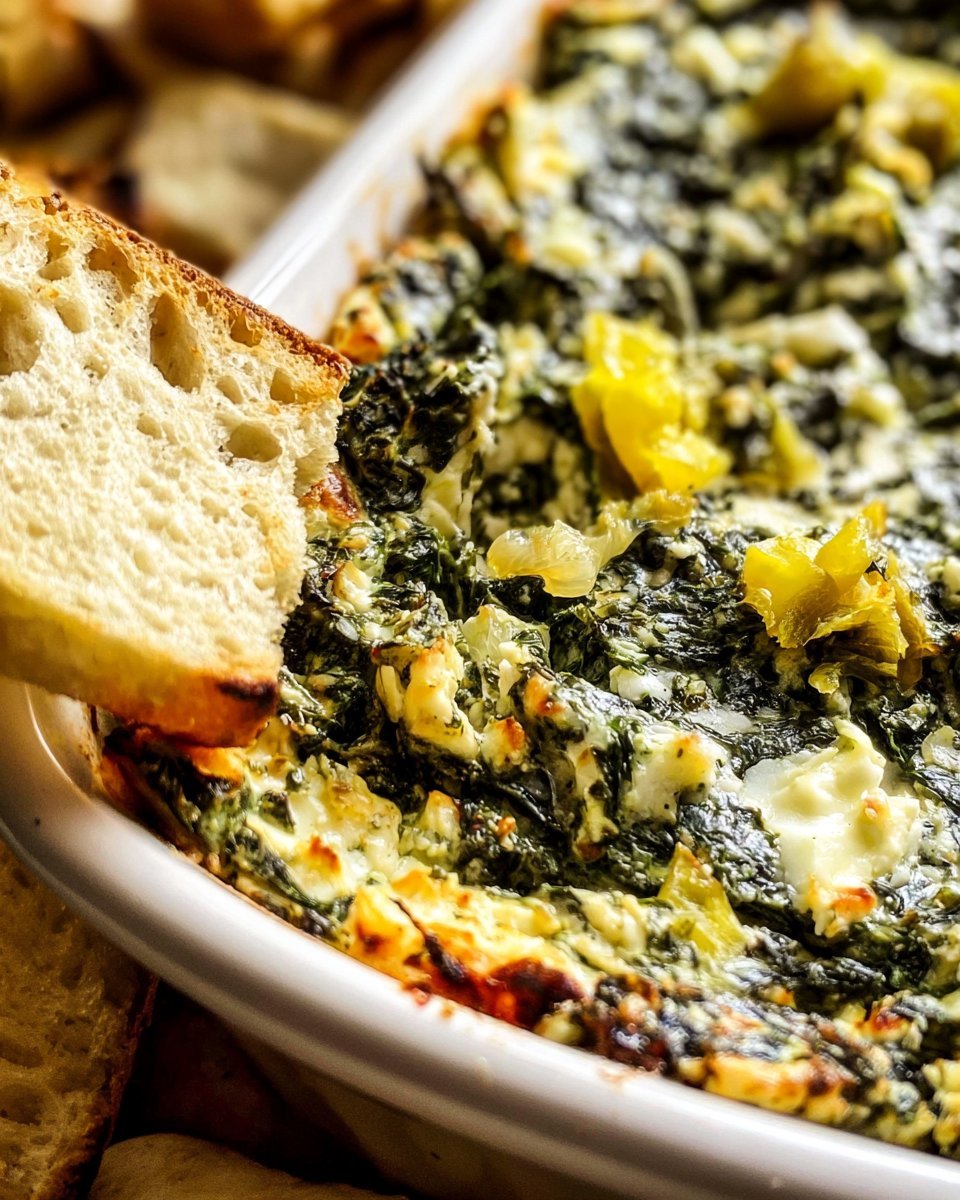 Spinach and Pepperoncini Feta Dip