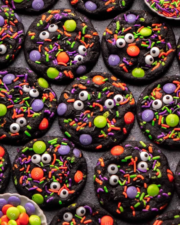 15 Best Halloween Desserts - In Bloom Bakery | Halloween brownie cookies, Dark chocolate halloween cookies, Halloween sprinkles cookies