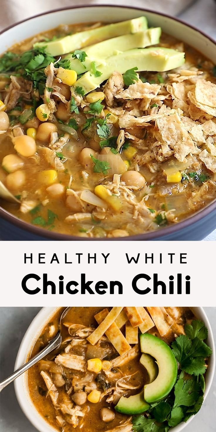Healthy White Chicken Chili