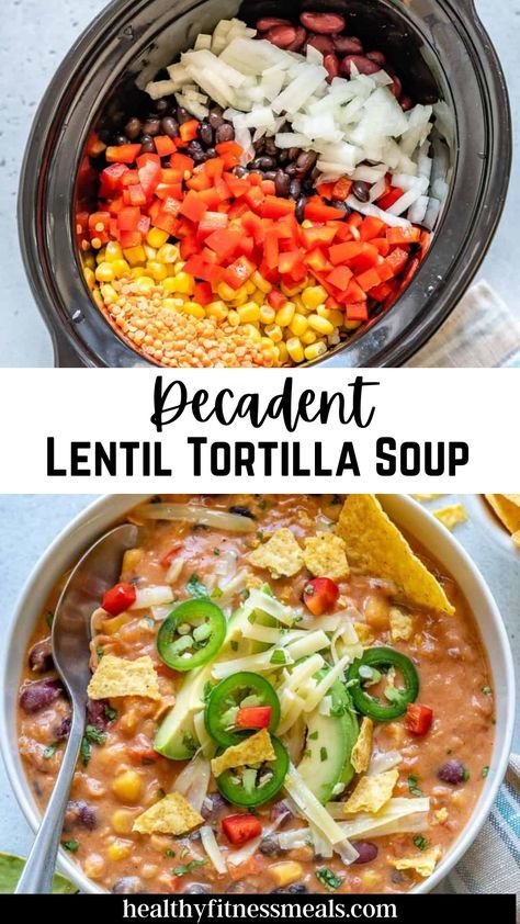 Creamy Vegetarian Tortilla Soup