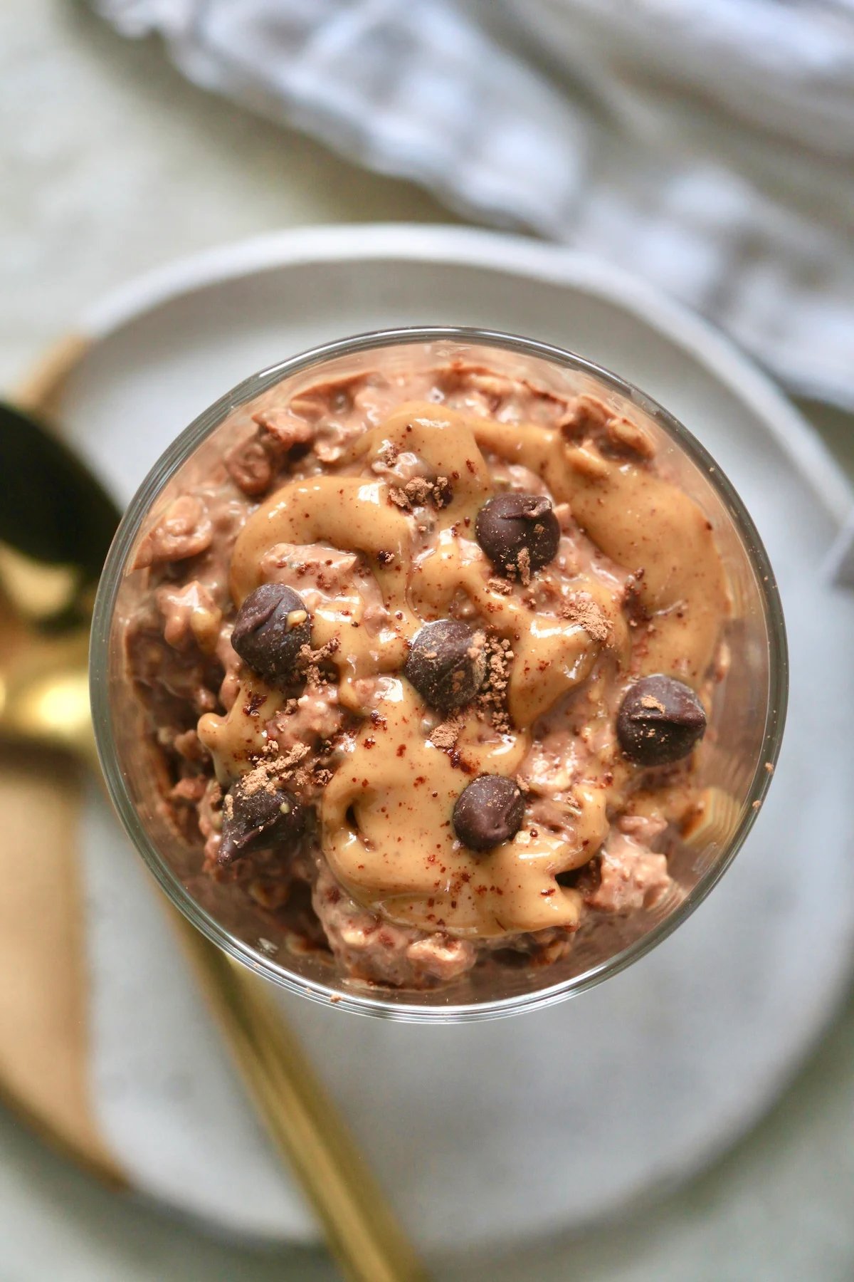 Nourishing Chocolate Peanut Butter Overnight Oats