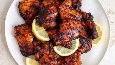 Grilled BBQ Chicken Thighs