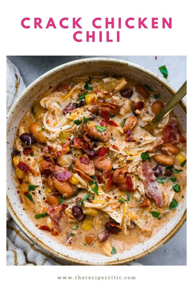 Creamy Crack Chicken Chili