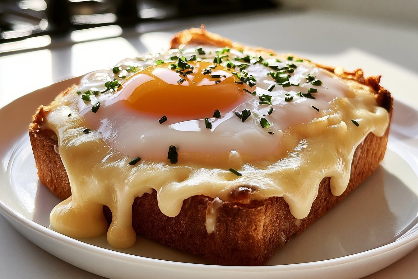 Creamy Ham and Egg Croque Madame