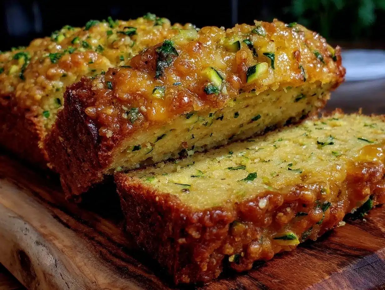 Savory Cheddar Zucchini Bread