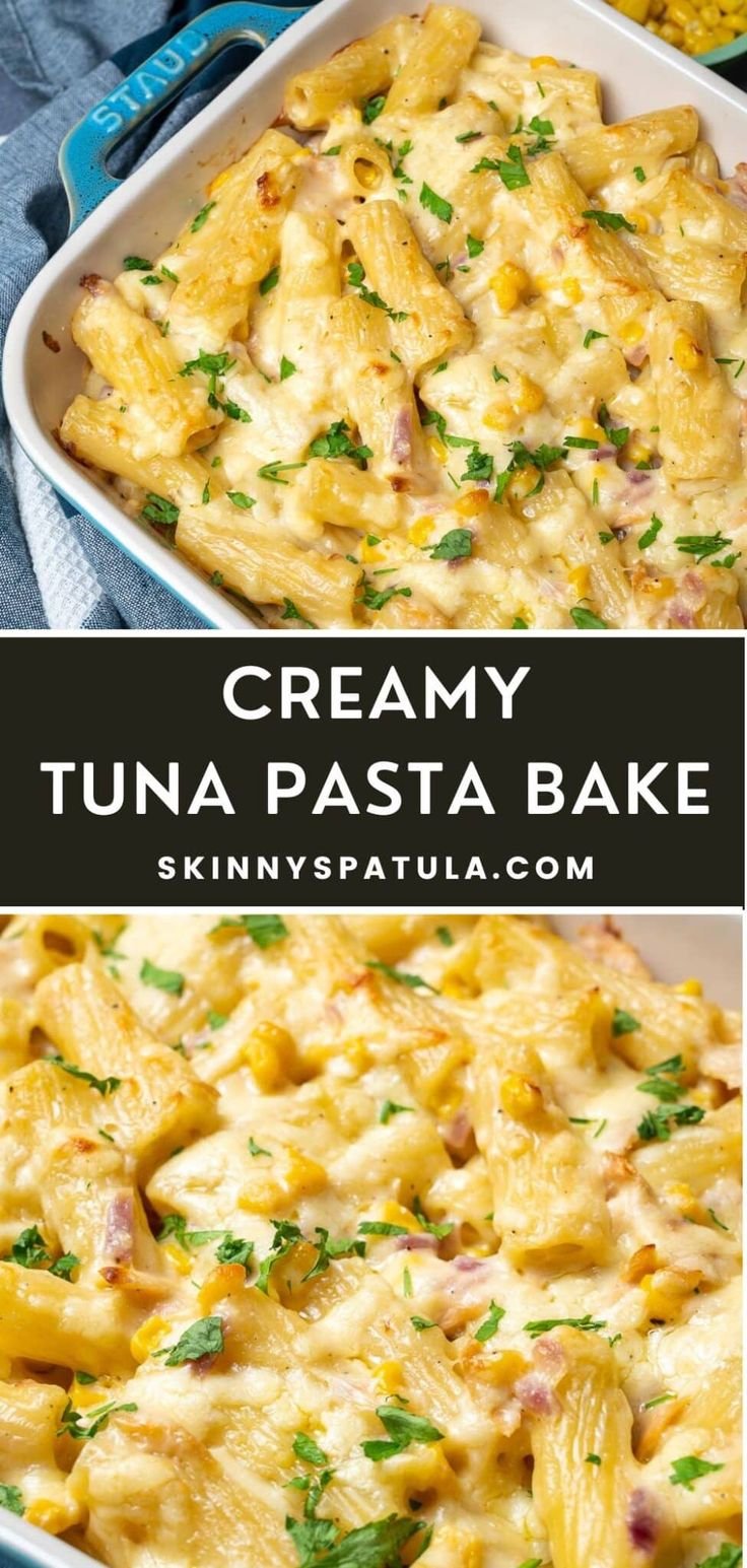 Creamy Tuna Pasta Bake – Skinny Spatula