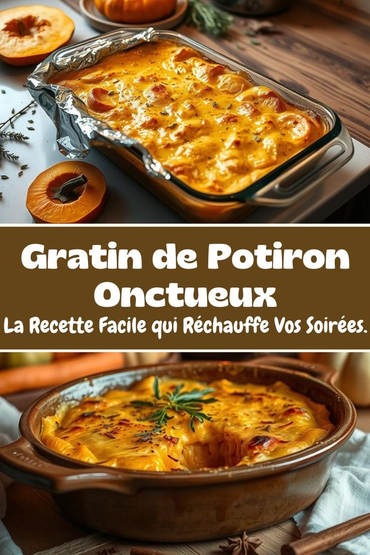 Gratin de Potiron Onctueux : La Recette Facile qui Réchauffe Vos Soirées