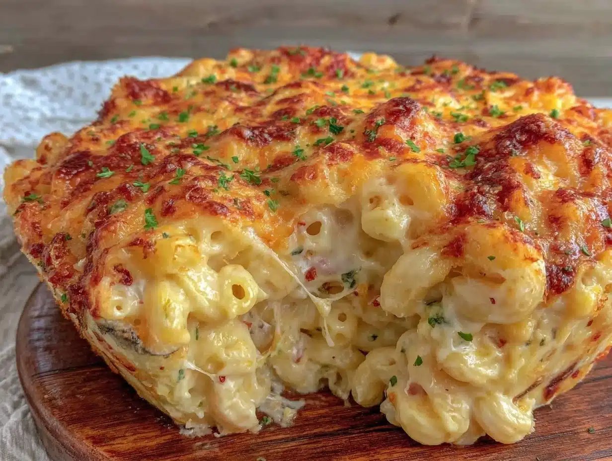 Creamy Dump and Bake Mac and Cheese Recipe with Evaporated Milk Easy and Perfect