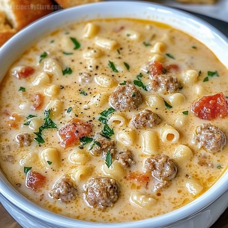 Creamy Italian Sausage Ditalini Soup with Parmesan - Recipes by Clare