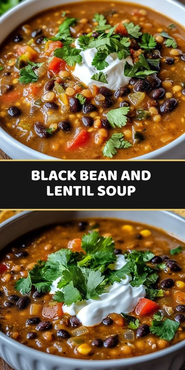 Black Bean and Lentil Soup