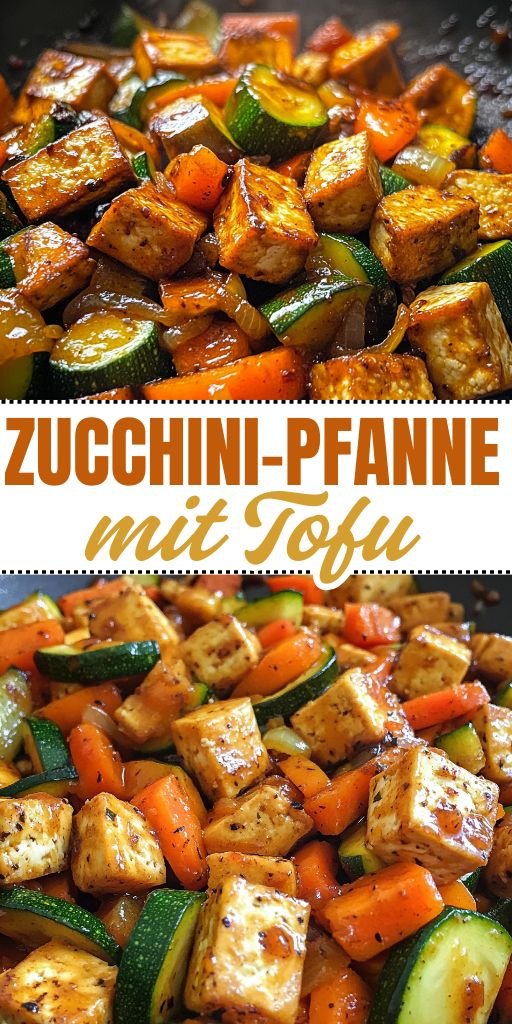 Zucchini-Pfanne mit Tofu