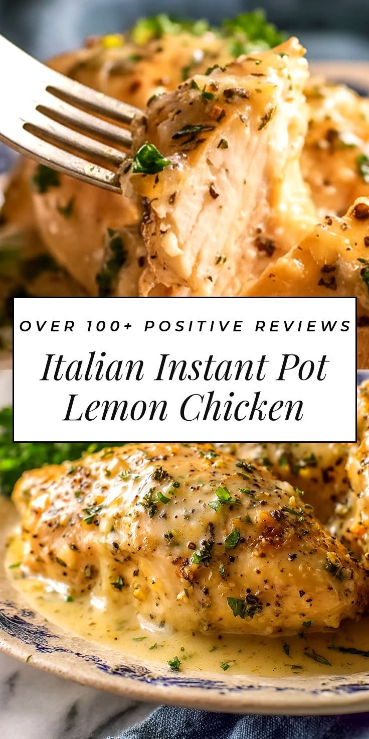 Italian Instant Pot Lemon Chicken