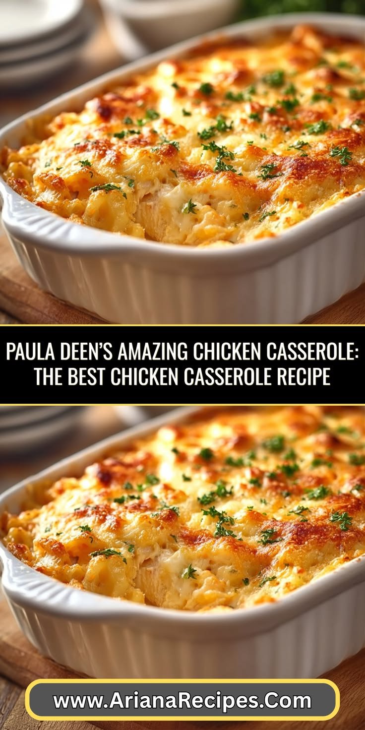 Paula Deen’s Amazing Chicken Casserole: The Best Chicken Casserole Recipe