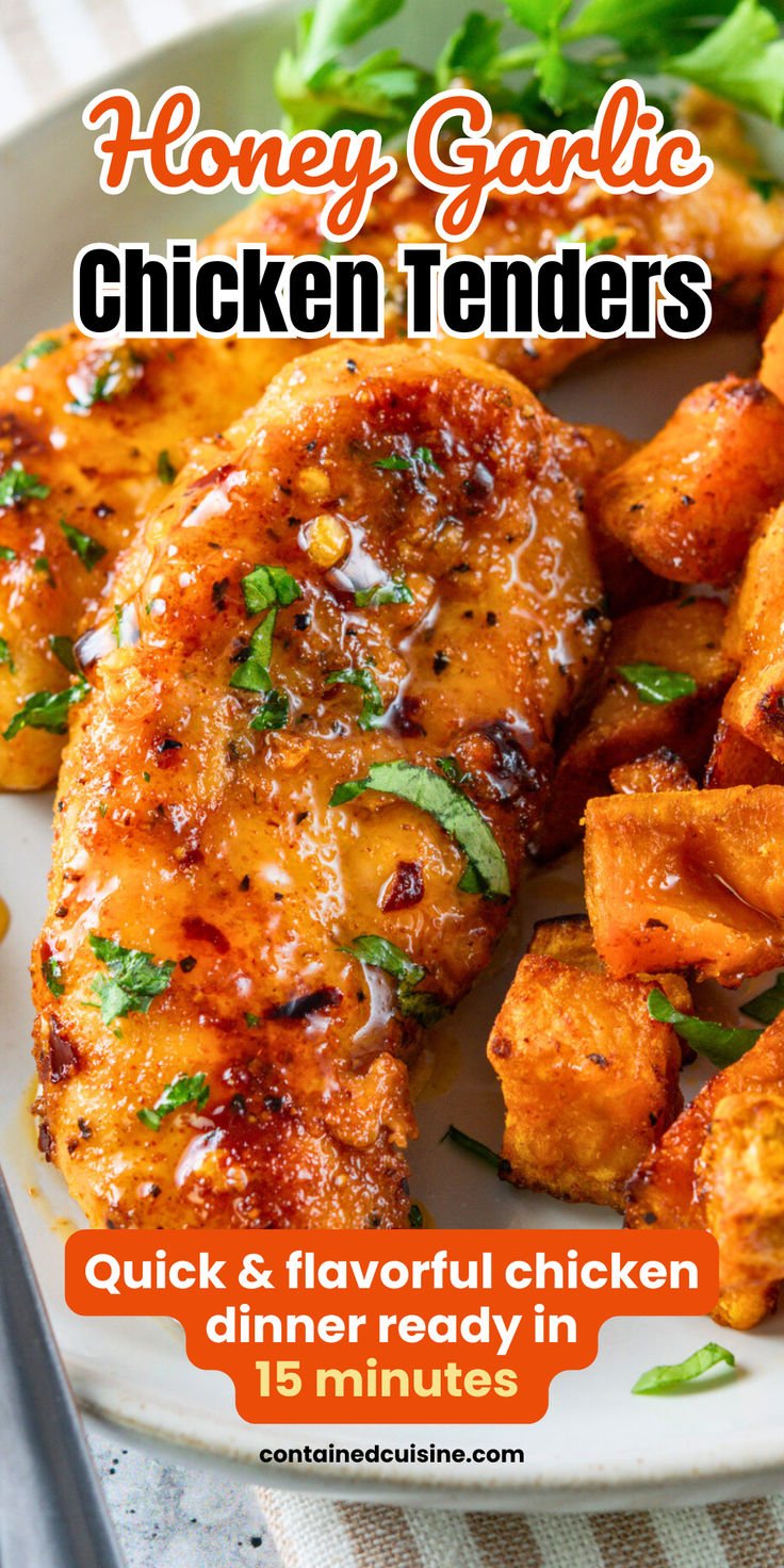 Honey Garlic Chicken Tenders (Easy 15-Minute Dinner)