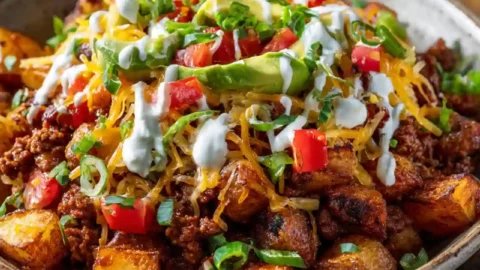 Loaded Potato Taco Bowl