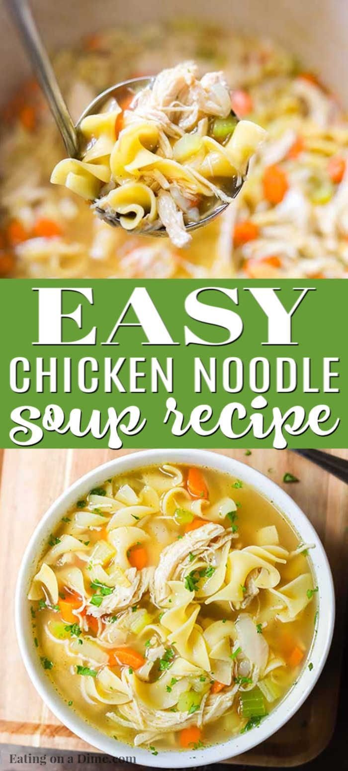 20 MINUTE HOMEMADE CHICKEN NOODLE SOUP RECIPE