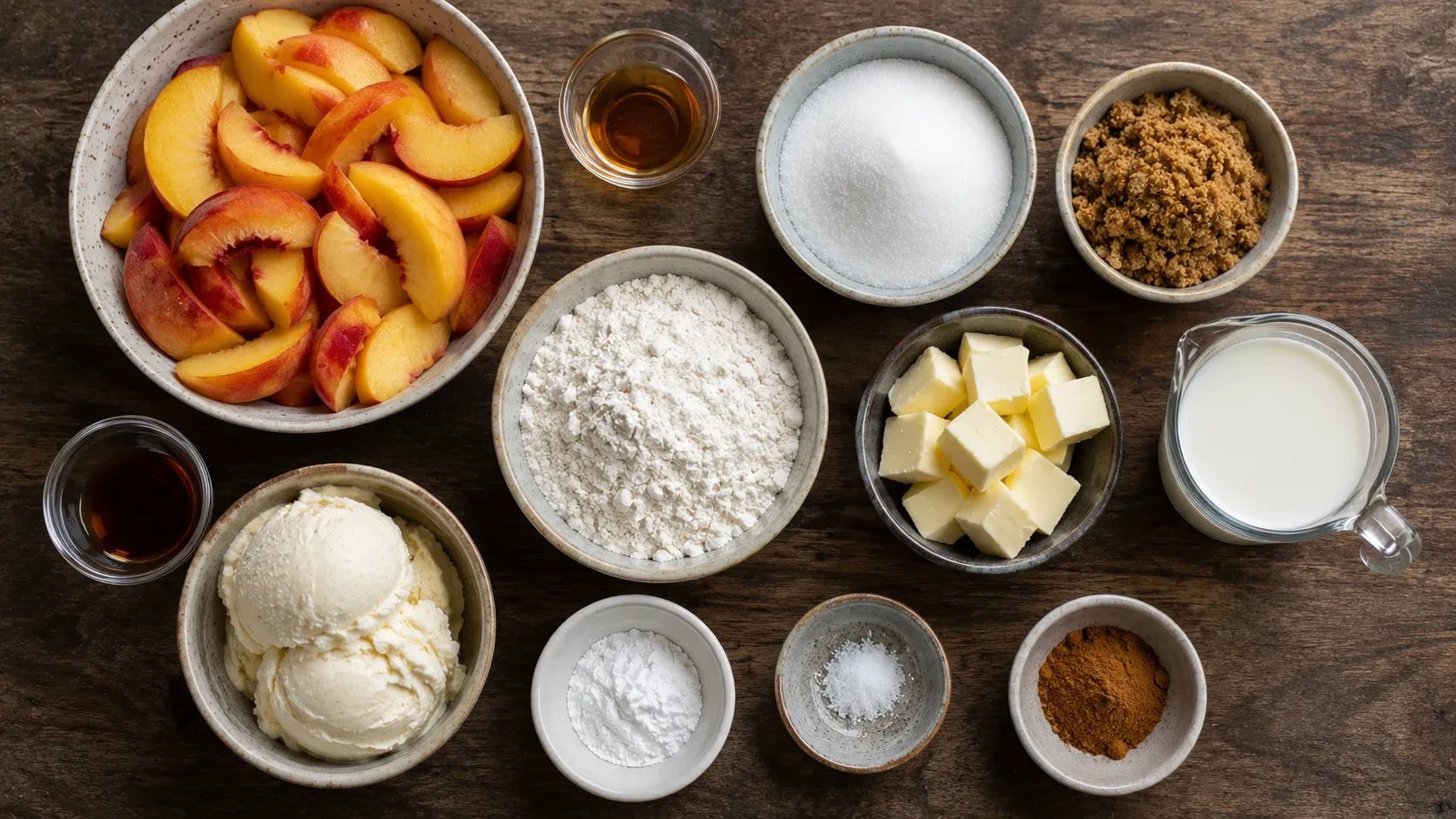 Perfect Bourbon Peach Cobbler Recipe with Vanilla Bean Ice Cream